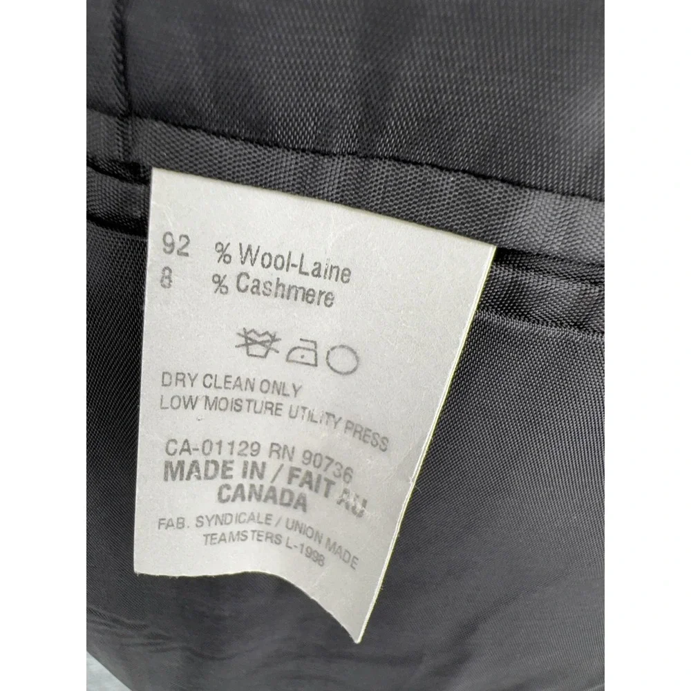 Lauren Ralph Lauren Suit Jacket Mens 48R Gray Wool Cashmere Pinstripe 2 Button